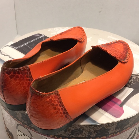 Gently Used Nordstrom Orange Leather Shoes - Picture 8 of 8